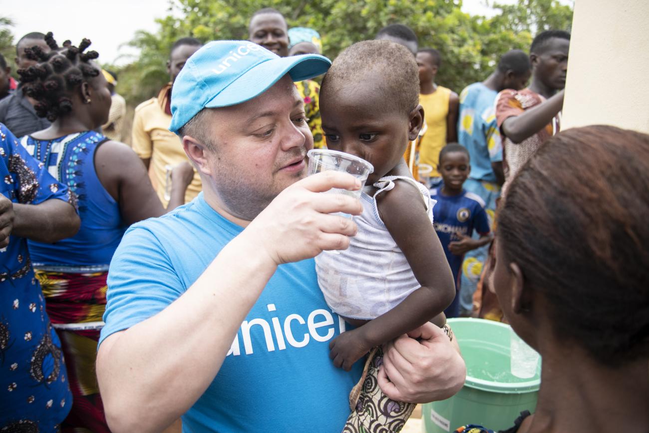Mikko Franck en mission en Afrique avec UNICEF France
